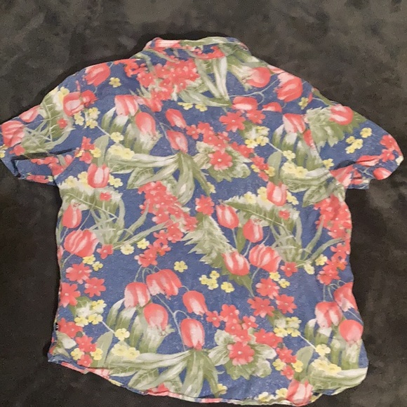 Nautica Casual Floral design short sleeve button down men’s size xl - Picture 2 of 4